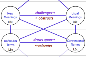 Potential Channels  between Centres of Meaning (L6) and of Naming (L5)